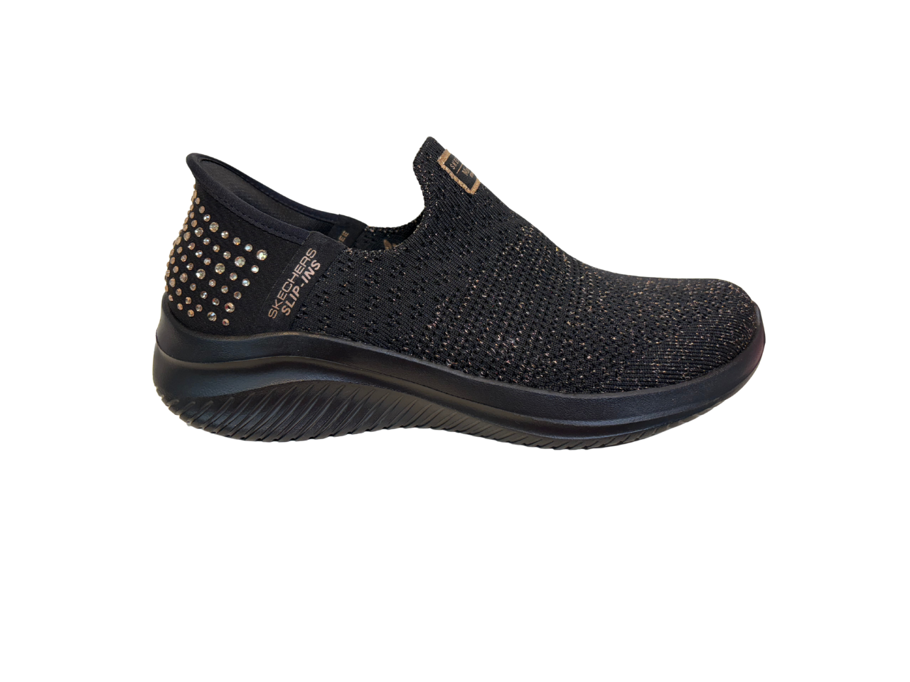 SKECHERS GLAM LIFE 188026 BLACK ROSE GOLD