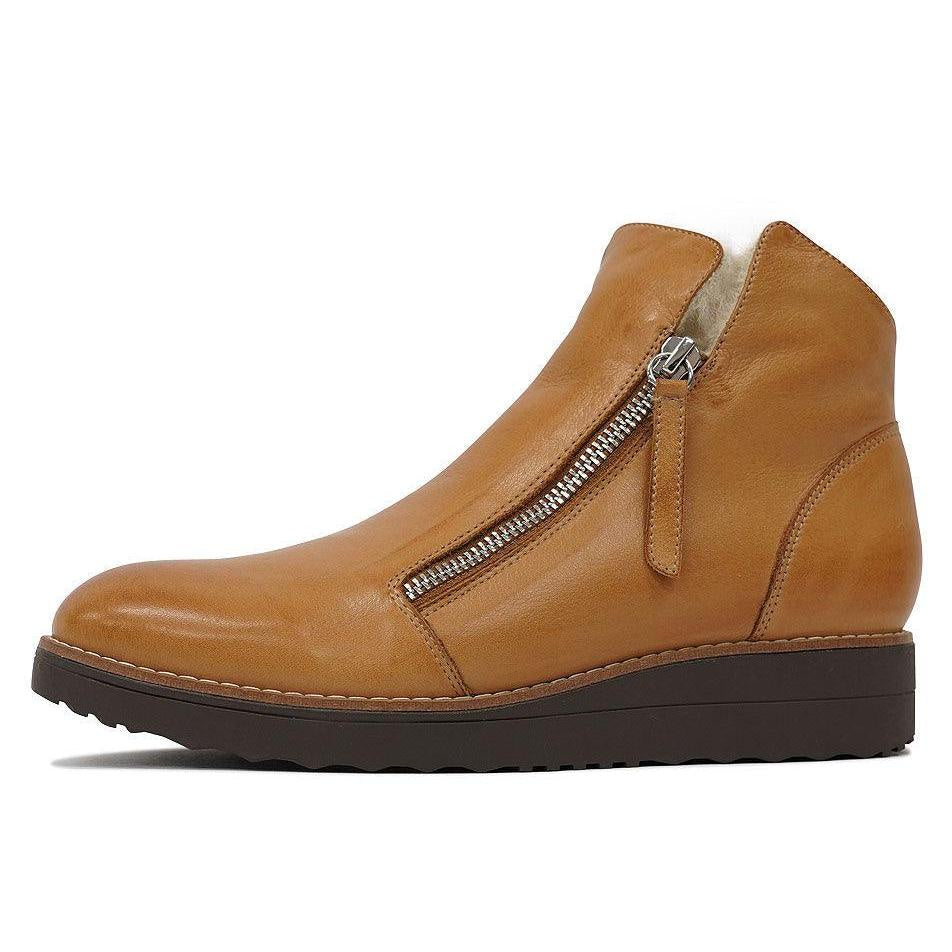 TOPEND OPAL DARK TAN / BEIGE FUR / CHOC SOLE