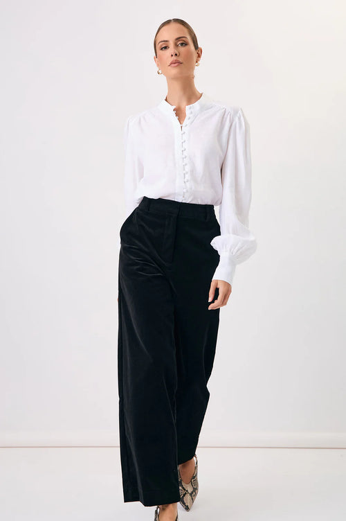 ADORNE AJD1966 LULU VELVET PANT BLACK