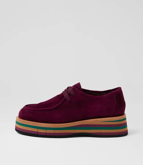 DJANGO & JULIETTE  GNOTA BURGUNDY SUEDE