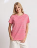 STELLA & GEMMA CLASSIC STRIPE TEE PINK/RED