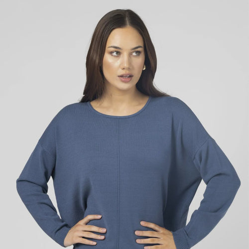 STELLA & GEMMA HALLE KNIT TOP PEACOCK