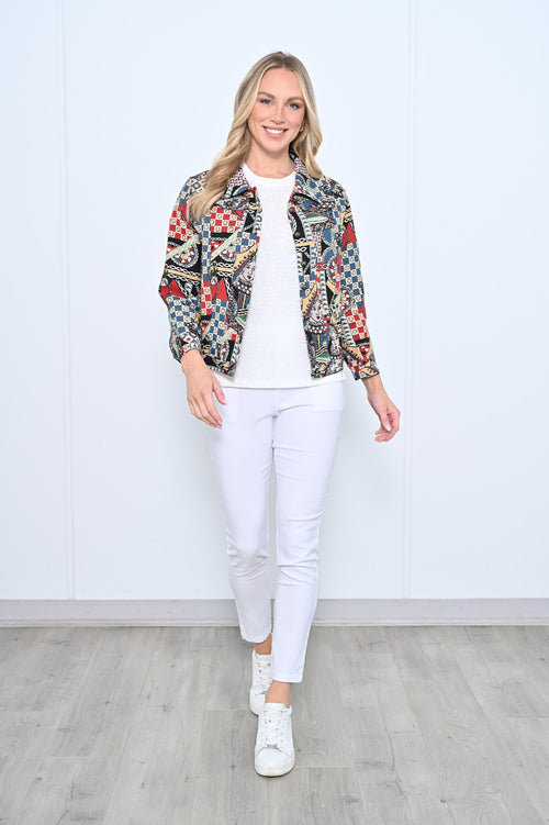LA MODE JACKET BOHEMIAN RED MULTI LA2511