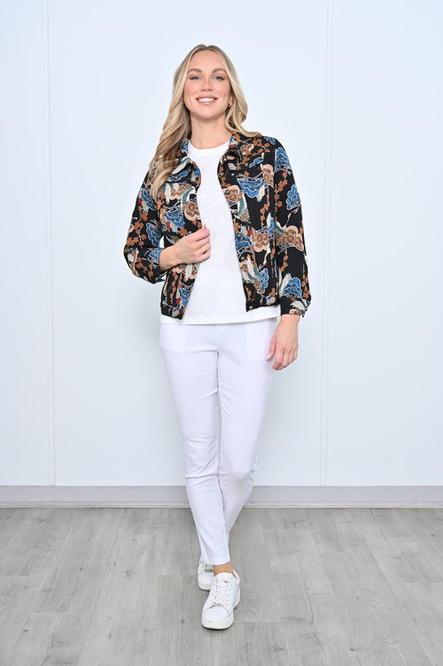 LA MODE JACKET BOHEMIAN BLACK MULTI LA2511-BK