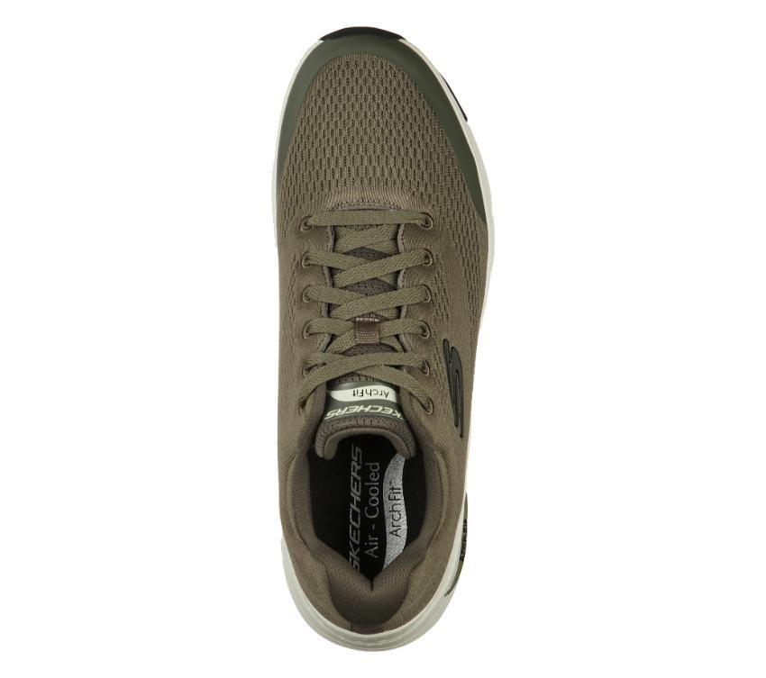 MENS SKECHERS 232040 ARCH FIT OLIVE